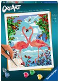 Ravensburger 28991 - CreArt, Malen nach Zahlen, Flamingo Love, 24x30cm, Malset