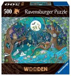 Ravensburger 17516 - Wooden, Fantasy Forest, Holz-Puzzle inkl. 40 Whimsies, 500 Teile