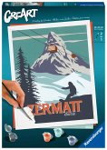 Ravensburger 23500 - CreArt Zermatt, Malen nach Zahlen, Zermatt, 24x30cm, Malset