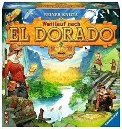 Image of Ravensburger 26457 - Wettlauf nach El Dorado '23, Strategiespiel, Spiel Erwachsene und Kinder ab 10 - Taktikspiel geeignet 2-4 Spieler Kinder