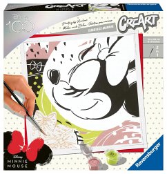 Ravensburger 23574 - CreArt, Malen nach Zahlen, Disney 100, Timeless Minnie, 20x20cm, Malset