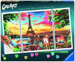 Ravensburger 20134 - CreArt Malen nach Zahlen, Paris Reflections, Malset Cover Ravensburger 20134 - CreArt Malen nach Zahlen, Paris Reflections, Malset