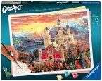 Ravensburger 20278 - CreArt, Malen nach Zahlen, Fairytale Castle, 40x30cm, Malset