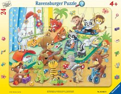 Ravensburger 05662 - Im Tierkindergarten, Rahmenpuzzle, 24 Teile