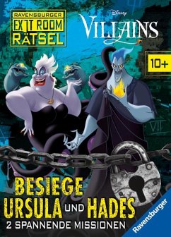 Ravensburger Exit Room Rätsel: Disney Villains - Besiege Ursula und Hades: 2 spannende Missionen - Scheller, Anne