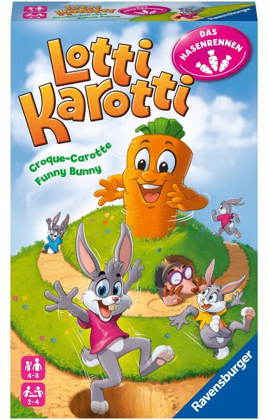 Ravensburger 20962 - Lotti Karotti, Hasenrennen, Merkspiel, Reaktionsspiel Ravensburger 20962 - Lotti Karotti, Hasenrennen, Merkspiel, Reaktionsspiel