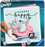 Ravensburger 20125 - CreArt Malen nach Zahlen, Choose Happy, Malset