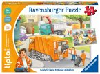 Ravensburger 00138 - tiptoi® Puzzle für kleine Entdecker, Müllabfuhr, 2x12 Teile