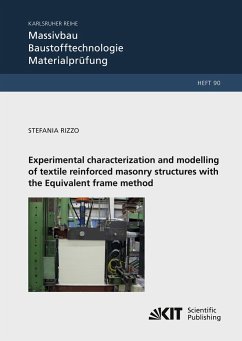 Experimental characterization and modelling of textile reinforced masonry structures with the Equivalent frame method - Rizzo, Stefania