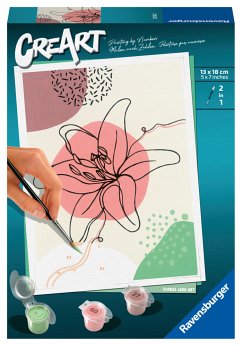 Ravensburger 23542 - CreArt, Malen nach Zahlen, Floral Line Art, 13x18cm, Malset