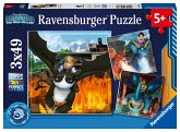 Ravensburger 05688 - Dragons, Die 9 Welten, Kinderpuzzle, 3x49 Teile