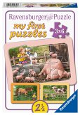 Ravensburger 05679 - my first puzzle, Lotta auf dem Bauernhof, Rahmenpuzzle, 3x6 Teile