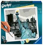 Ravensburger 28998 - CreArt, Malen nach Zahlen, New York City Vibes, 20x20cm, Malset