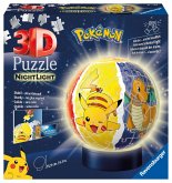 Ravensburger 11547 - Pokémon Nachtlicht 3D Puzzle-Ball, 72 Teile, LED Nachttischlampe mit Klatsch-Mechanismus