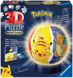 Image of 3D Puzzleball Nachtlicht Pokémon