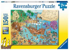 Ravensburger 13349 - Die Piratenbucht, Kinderpuzzle, 150 XXL-Teile