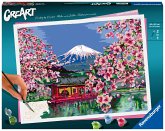 Ravensburger 20177 - CreArt Malen nach Zahlen, Japanese Cherry Blossom, Japanische Kirschblüten, Malset