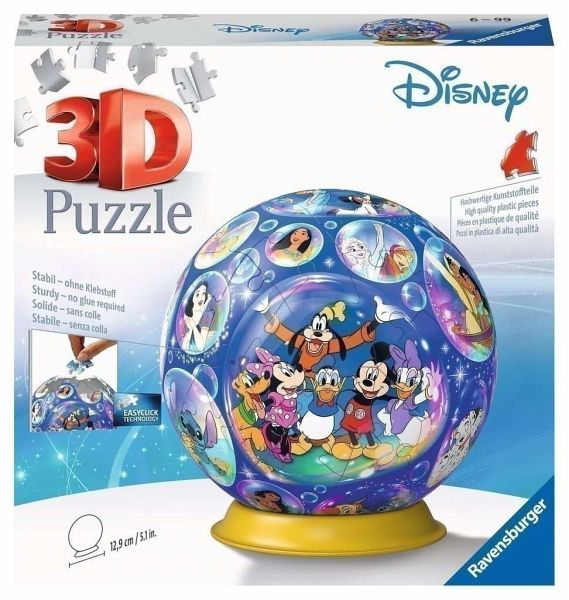 Ravensburger 11561 - Disney Charaktere, 3D-Puzzle-Ball, 72 Teile - Bei  bücher.de immer portofrei