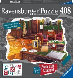 Ravensburger Puzzle X Crime - Ein mörderischer Geburtstag - 408 Teile Puzzle-Krimispiel für 1-4 Spieler