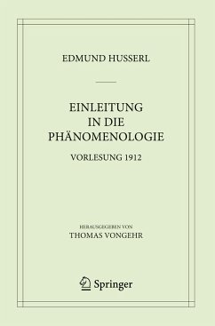 Einleitung in die Phänomenologie - Husserl, Edmund