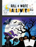 ROLL AND WRITE HALLOWEEN ACTIVITY FOR KIDS. FLEXIBLE COVER WITH PERFECT SIZE 7.5X9.8. Perfect gift for Halloween