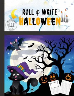ROLL AND WRITE HALLOWEEN ACTIVITY FOR KIDS. FLEXIBLE COVER WITH PERFECT SIZE 7.5X9.8. Perfect gift for Halloween - Swiatkowska-Sulecka, Agnieszka