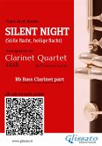 Bb Bass Clarinet part of "Silent Night" for Clarinet Quartet (fixed-layout eBook, ePUB)