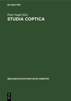 Cover Studia Coptica (eBook, PDF)