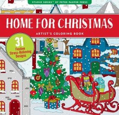 Home for Christmas Adult Coloring Book