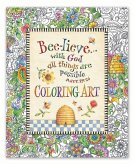 Bee-Lieve...with God All Things Are Possible Coloring Art