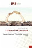 Critique de l¿humanisme