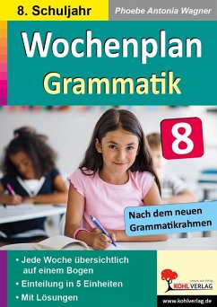 Cover Wochenplan Grammatik / Klasse 8