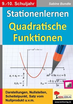 Stationenlernen Quadratische Funktionen - Bundle, Sabine