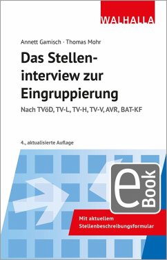 Das Stelleninterview zur Eingruppierung (eBook, PDF) - Gamisch, Annett; Mohr, Thomas