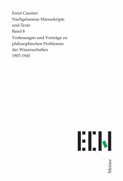 Vorlesungen und Vorträge zu philosophischen Problemen der Wissenschaften (eBook, PDF) - Cassirer, Ernst