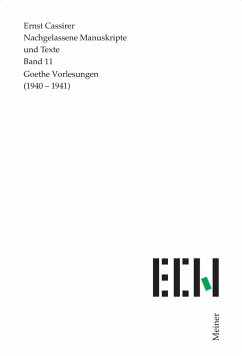 Goethe Vorlesungen (1940-1941) (eBook, PDF) - Cassirer, Ernst