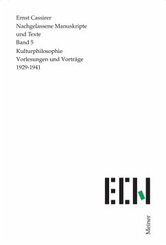 Kulturphilosophie. Vorträge 1929-1941 (eBook, PDF) - Cassirer, Ernst