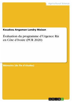 Évaluation du programme d'Urgence Riz en Côte d'Ivoire (PUR 2020) (eBook, PDF)
