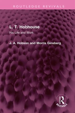 L. T. Hobhouse (eBook, PDF) - Hobson, J. A.; Ginsberg, Morris