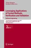 Leveraging Applications of Formal Methods, Verification and Validation. Software Engineering