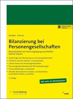 Bilanzierung bei Personengesellschaften - Künkele, Kai Peter;Zwirner, Christian