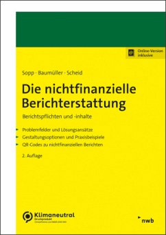 Nachhaltigkeitsberichterstattung - Sopp, Karina;Baumüller, Josef;Scheid, Oliver