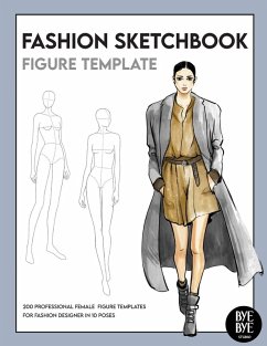 Fashion Sketchbook Female Figure Template - Studio, Bye Bye