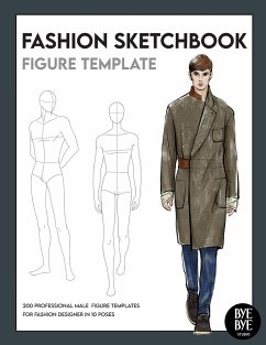 Fashion Sketchbook Male Figure Template - Studio, Bye Bye