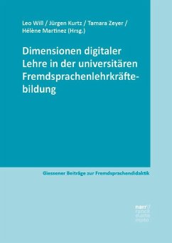 Cover Dimensionen digitaler Lehre in der universitären Fremdsprachenlehrkräftebildung