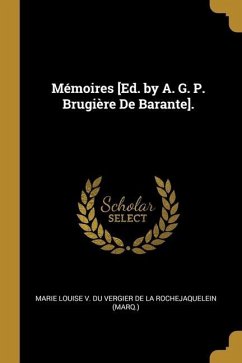 Cover Mémoires [Ed. by A. G. P. Brugière De Barante].