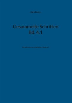 Gesammelte Schriften Bd. 4.1 - Furrer, Hans