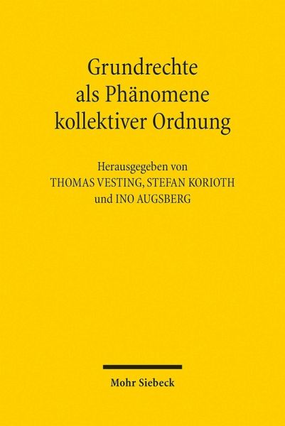 Grundrechte als Phänomene kollektiver Ordnung (eBook, PDF)
