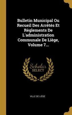 Bulletin Municipal Ou Recueil Des Arrêtés Et Règlements De L'administration Communale De Liège, Volume 7...