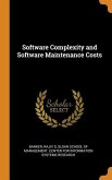 Software Complexity and Software Maintenance Costs